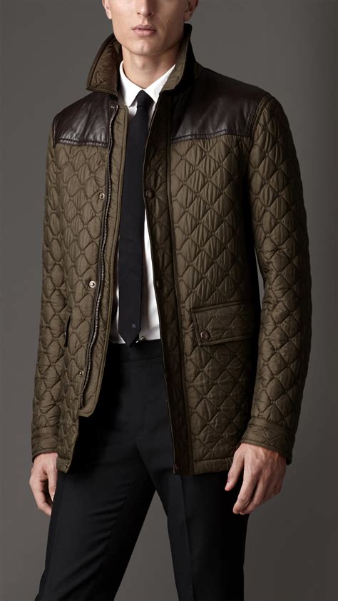 veste cuir burberry homme